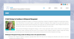 Desktop Screenshot of kwrefrigerantmanagementstrategy.com